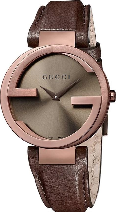 gucci interlocking g small brown dial ladies watch|gucci grammy edition watch.